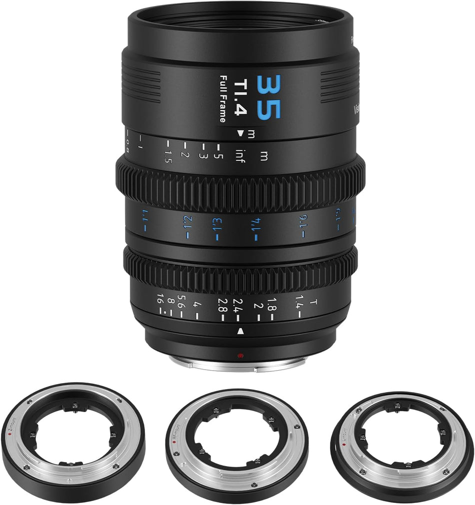 SIRUI Vision Prime 1 Series 35mm T1.4 Full Frame Cine Lens (Black) - Multi-Mount