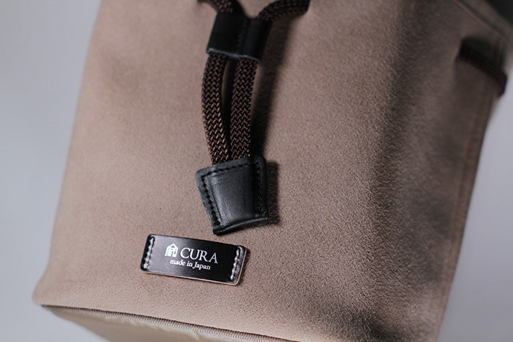 CURA CCPS-100BEG Beige Suede Camera/Lens Pouch
