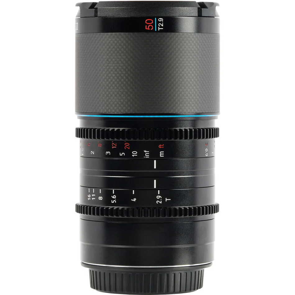 SIRUI Saturn 50mm T2.9 1.6x Carbon Fibre Full-Frame Anamorphic Lens (Neutral Flare) - Canon RF