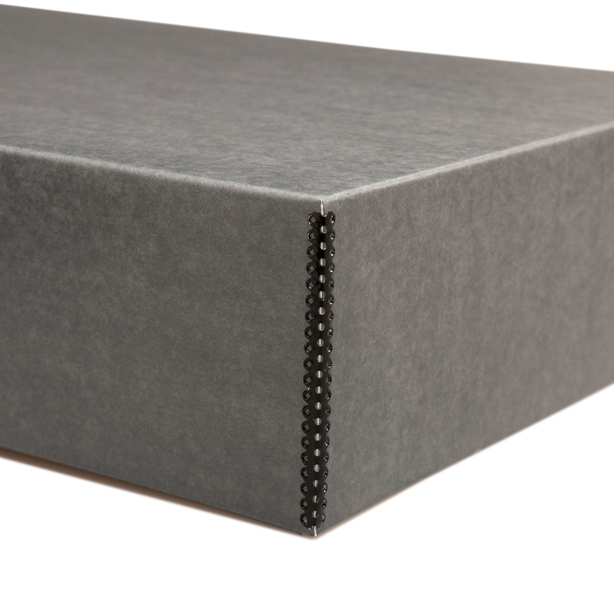 Print File Archival T30186 Metal Edge Textile Storage Box (Grey)-Textile Storage-Print File