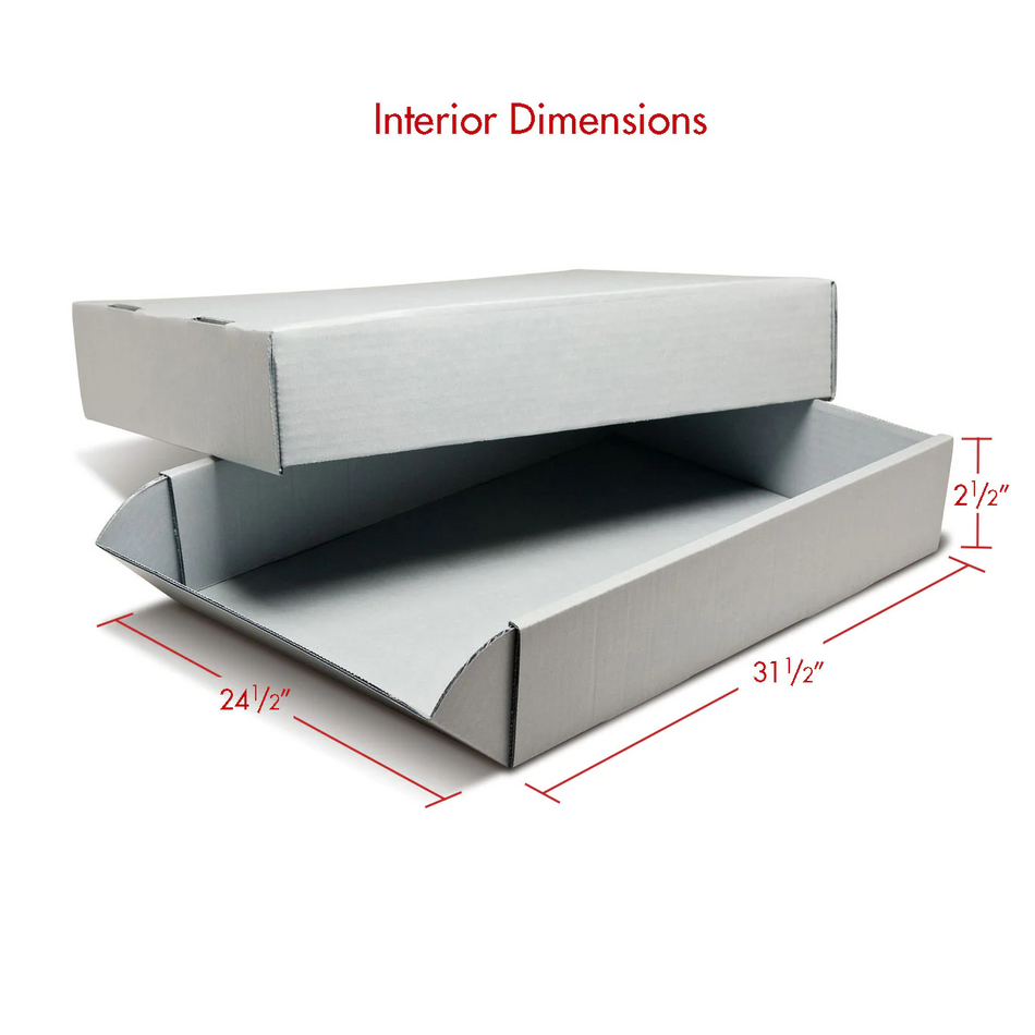 Print File G31242 Corrugated DF Gallery Boxes-Acrylic Coated-Gray 31-1/2x24-1/2x2-1/2