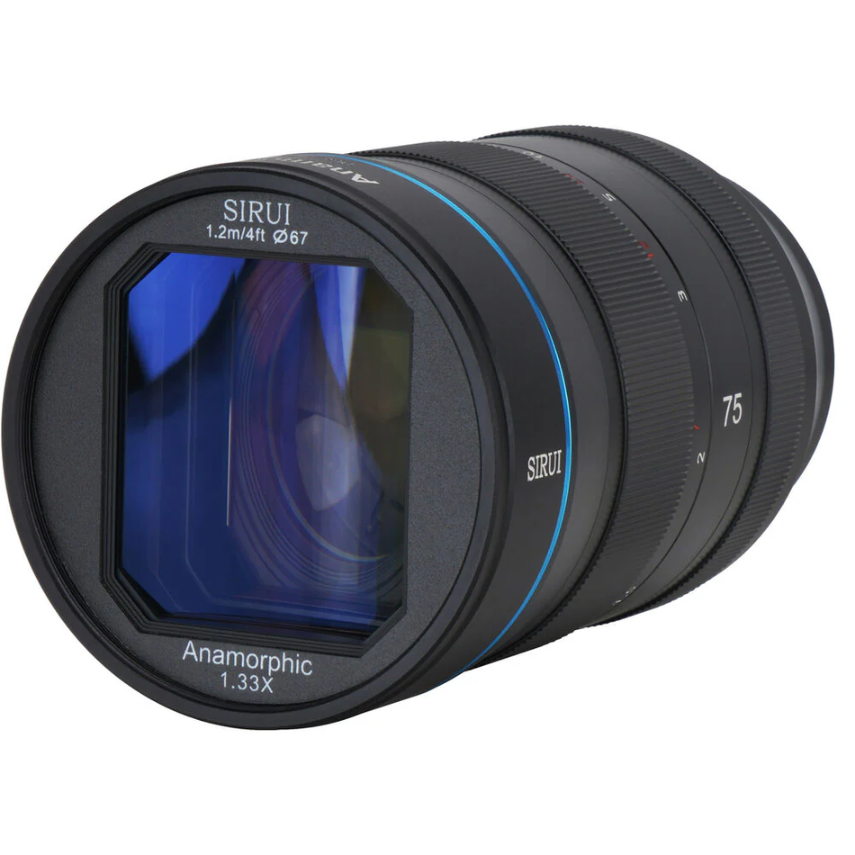 SIRUI 75mm F1.8 1.33x APS-C Anamorphic Lens - Fujifilm X