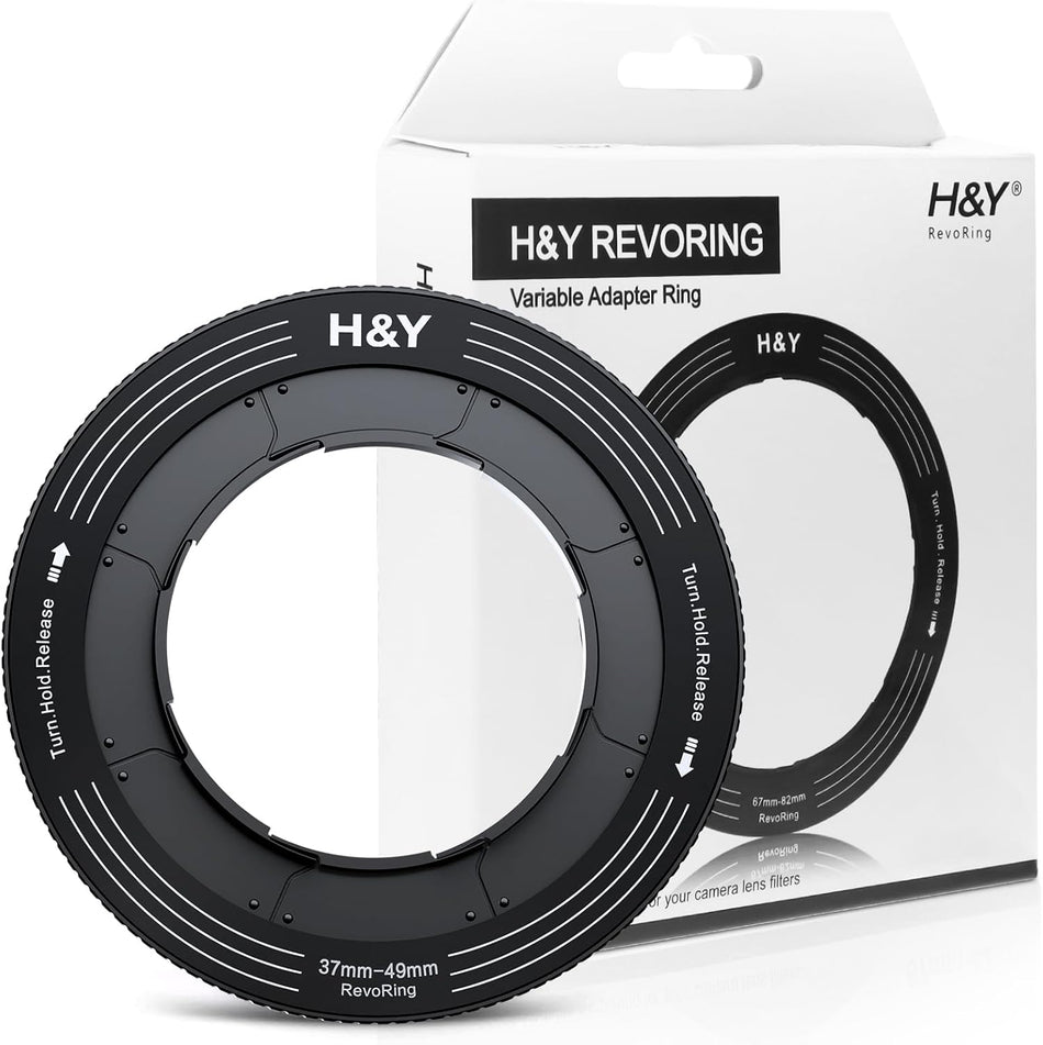 H&Y Filters RevoRing 37-49mm Variable Adapter for 52mm Filters