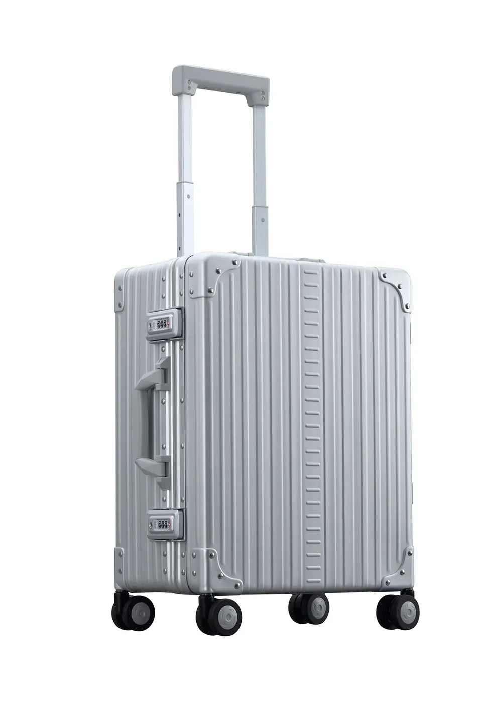 ALEON 30" Aluminium Camera Check-In Case with Padded Divider Set - Platinum Silver