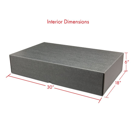 Print File Archival T30186 Metal Edge Textile Storage Box (Grey)-Textile Storage-Print File