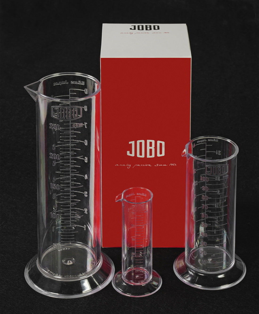 JOBO 3307 Measuring Beaker Kit (250ml, 100ml & 25ml)-Film Processor Accessories-Kudos Cameras