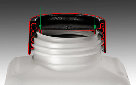 JOBO 3310 Scaled Storage Bottle 600ml (4 Pack) - White-Film Processor Accessories-JOBO