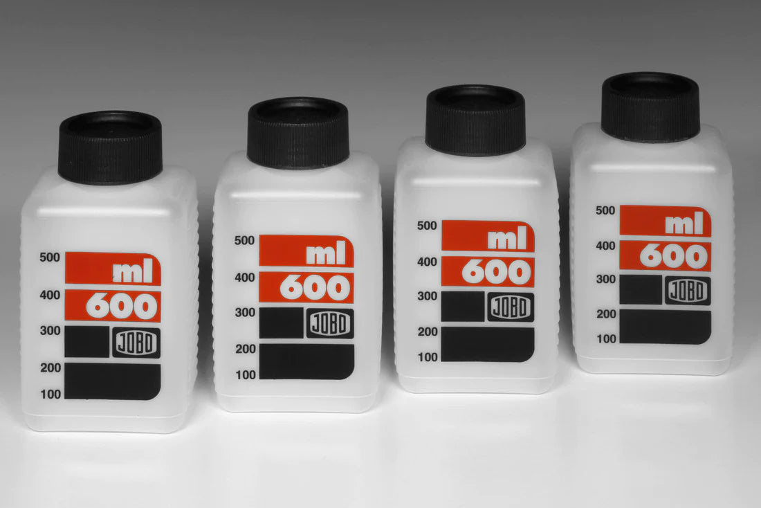JOBO 3310 Scaled Storage Bottle 600ml (4 Pack) - White-Film Processor Accessories-Kudos Cameras