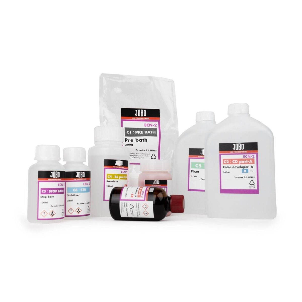 JOBO ECN-2 Motion Picture Look Developing Kit 2.5 Litre (9260)-Colour Film Chemistry-JOBO