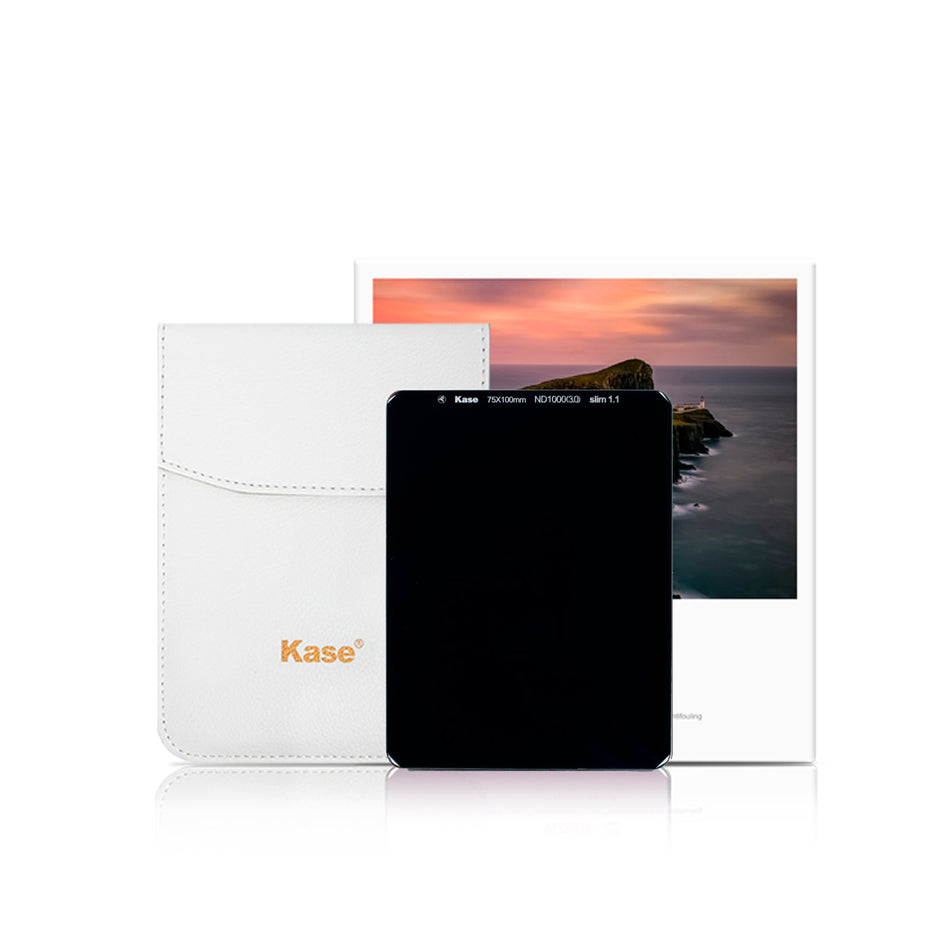 Kase K75 Wolverine ND1000 (10 Stop) Filter - 75 x 100mm (1.1mm)-100mmx150mm Filter-Kudos Cameras