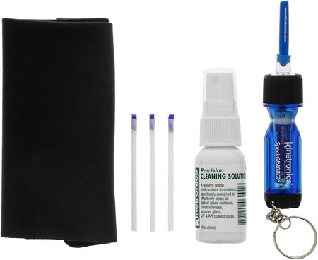 Kinetronics 702004 SpeckGrabber "Pro Kit" SGL, handle with integrated mini lamp, incl. batt., three tips, cleaning solution and anti-static cloth-Cleaning Kits-Kinetronics