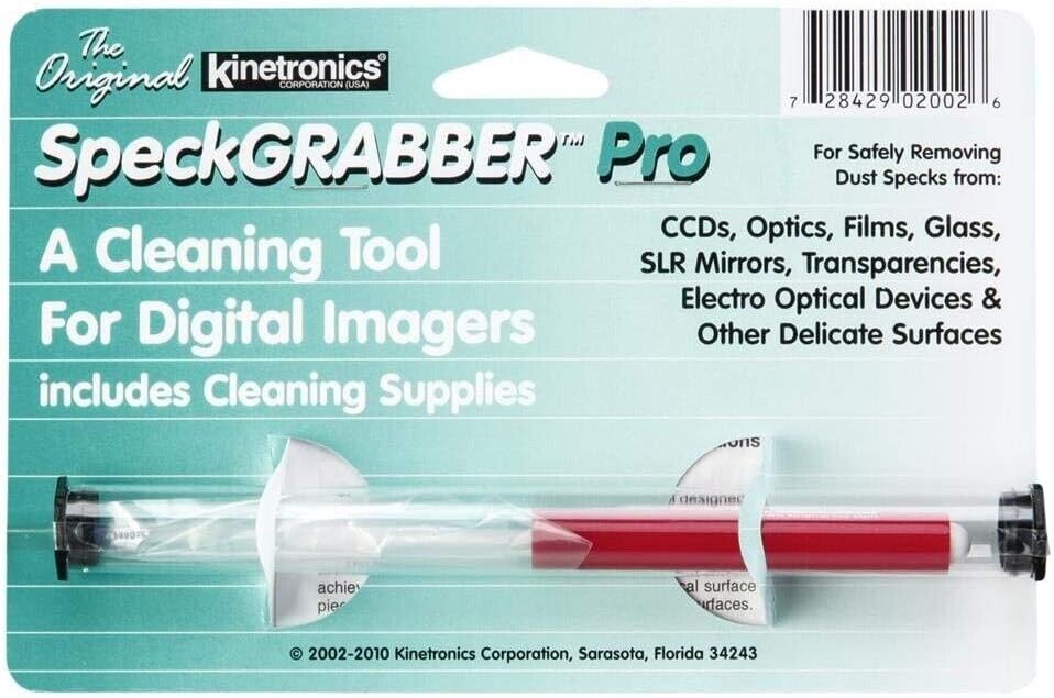 Kinetronics SpeckGrabber Pro Cleaning Tool with Two Cleaning Pads (SGP)-Cleaning Kits-Kudos Cameras