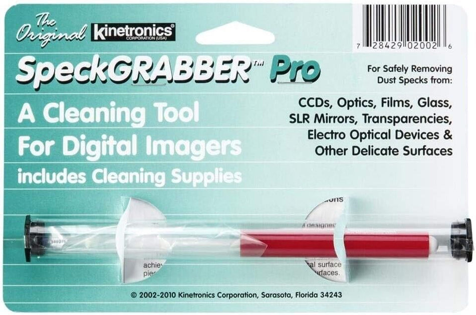 Kinetronics SpeckGrabber Pro Cleaning Tool with Two Cleaning Pads (SGP)-Cleaning Kits-Kudos Cameras