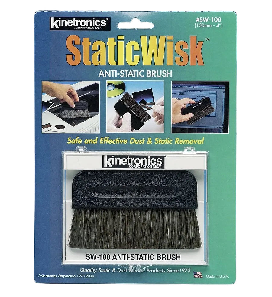 Kinetronics SW-100 StaticWisk Anti-Static Brush - 100mm-Darkroom Accessories-Kudos Cameras