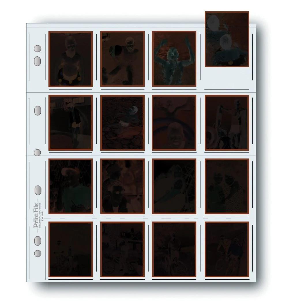 Print File 120-16HB pack of 100 for 16 - 120 single frames of 6x4.5 cm film-Negative Sleeves-Kudos Cameras