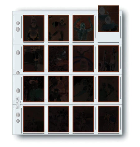 Print File 120-16HB pack of 100 for 16 - 120 single frames of 6x4.5 cm film-Negative Sleeves-Kudos Cameras
