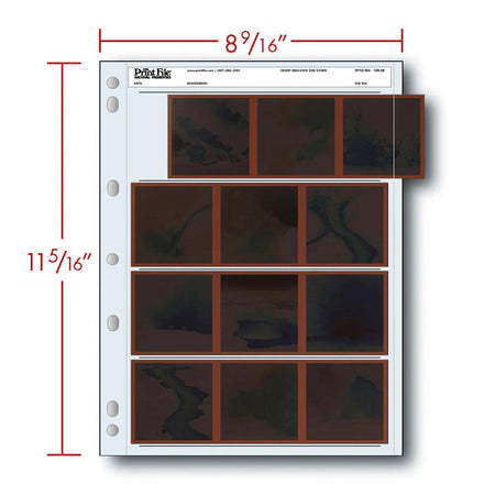 Print File 120-4B pack of 25 for 4 - 120 strips - total 12 frames-Negative Sleeves-Print File