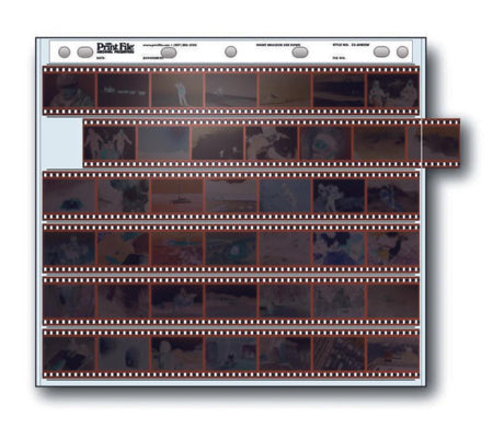 Print File 35-6HBXW pack of 100 for 6 - 35mm strips - total 42 frames-Negative Sleeves-Kudos Cameras