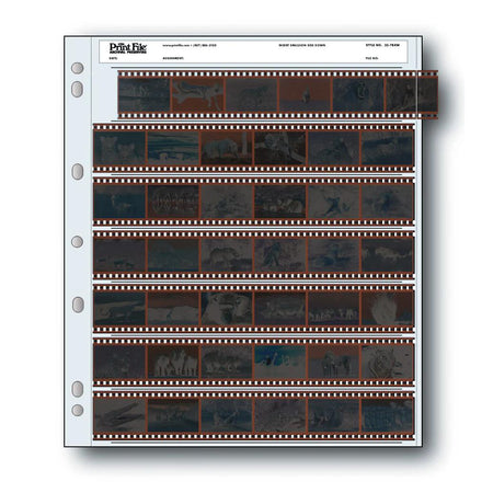 Print File 35-7BXW pack of 25 for 7 - 35mm strips - total 42 frames-Negative Sleeves-Kudos Cameras