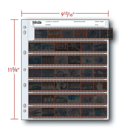 Print File 35-7BXW pack of 25 for 7 - 35mm strips - total 42 frames-Negative Sleeves-Kudos Cameras