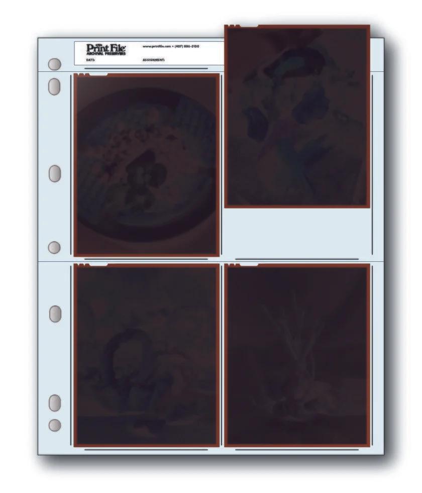 Print File 45-4B pack of 25 for 4 - 4" x 5" negatives or transparencies-Negative Sleeves-Kudos Cameras