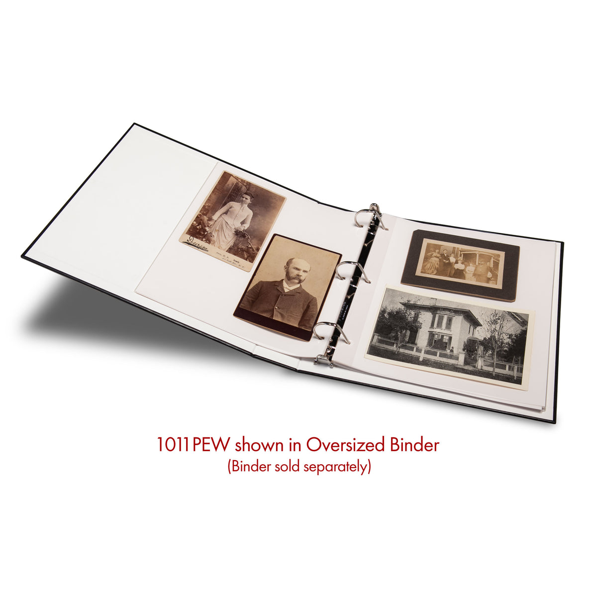 Print File Archival 1011PEW Polyester Page Protectors with White Insert 10 x 11" (500 Sheets)-Polyester Page Protectors-Kudos Cameras