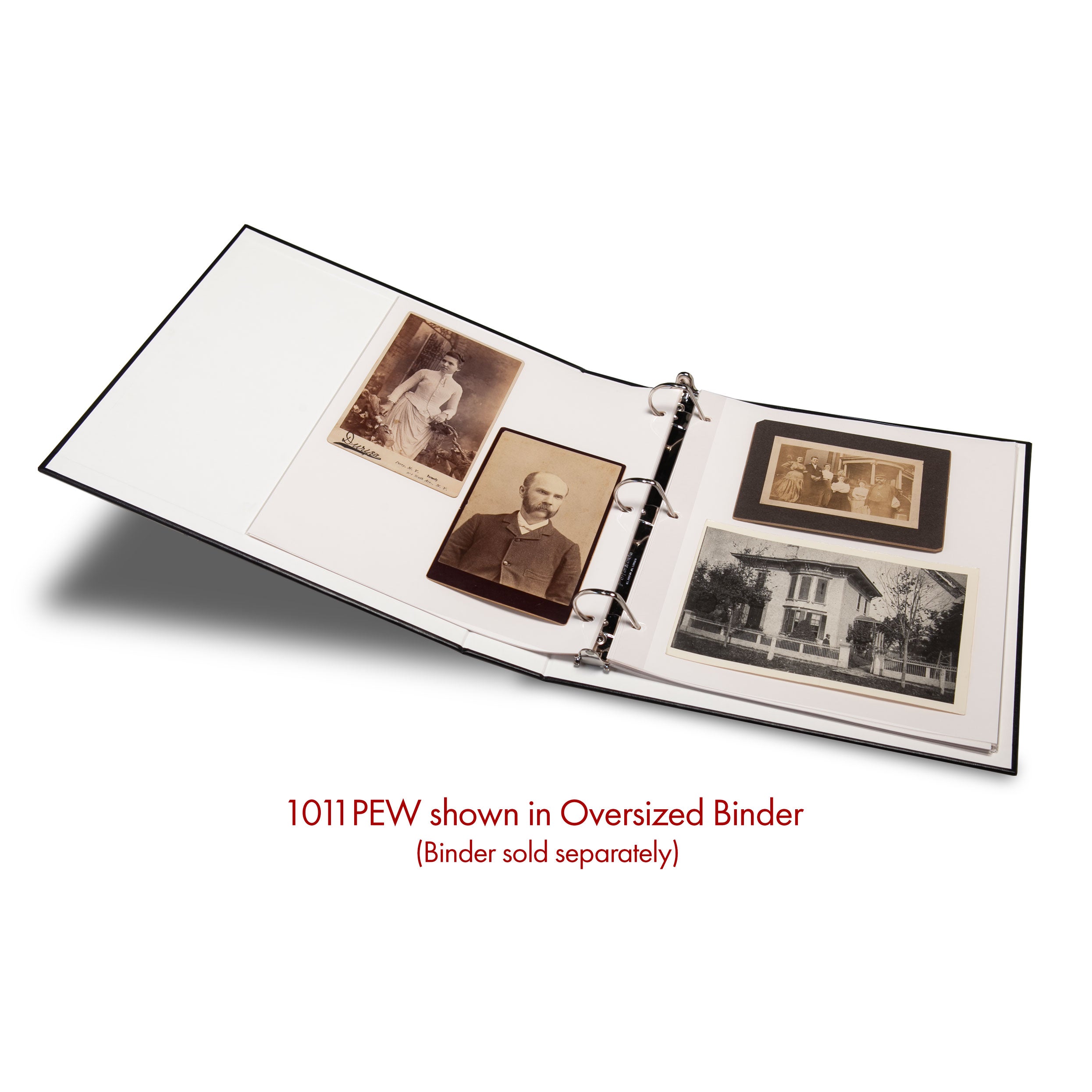 Print File Archival 1011PEW Polyester Page Protectors with White Insert 10 x 11" (500 Sheets)-Polyester Page Protectors-Kudos Cameras