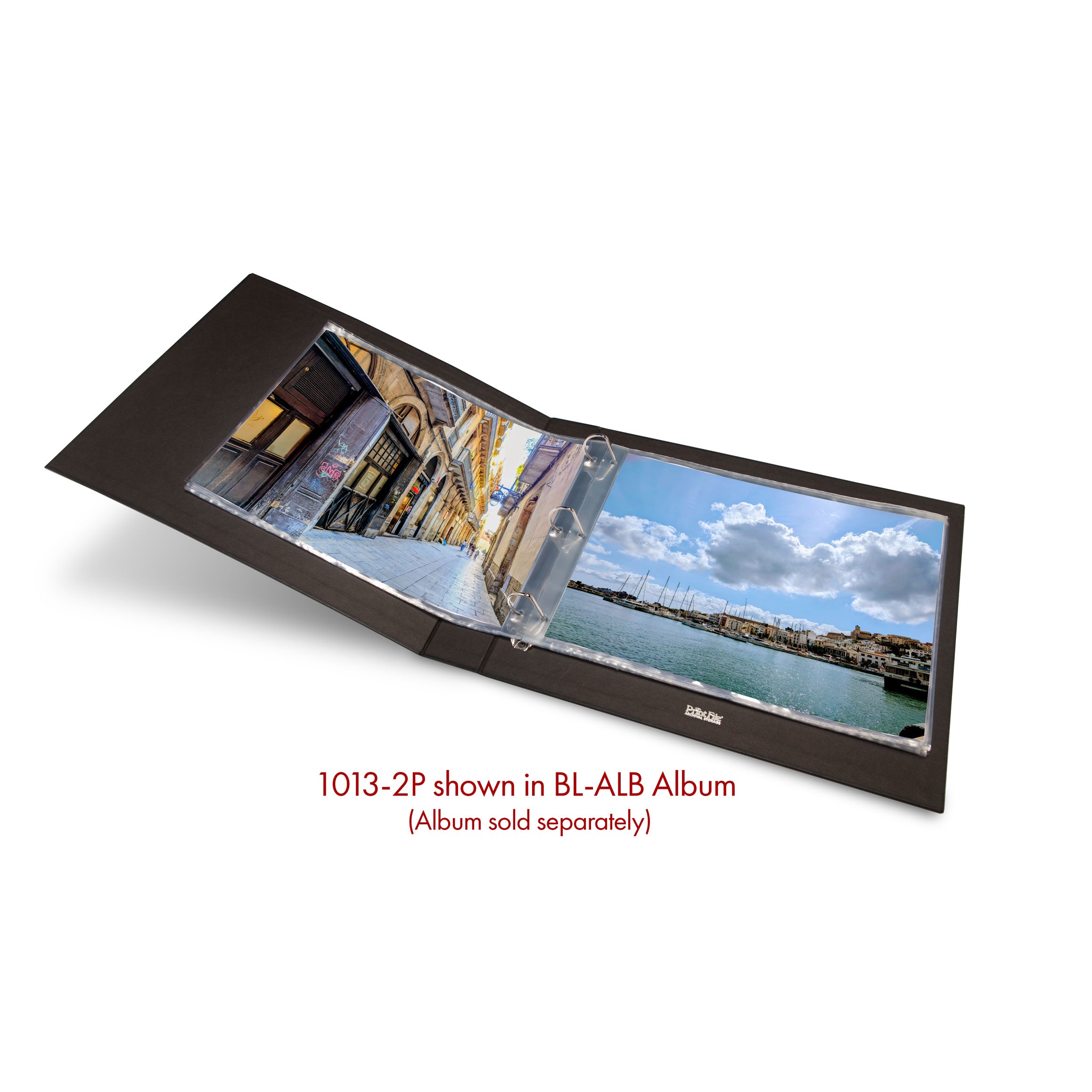 Print File Archival 1013-2P Print Preservers for 2 Prints - 10 x 13" (25 Pack)-Black 3-Ring Oversize Album-Kudos Cameras