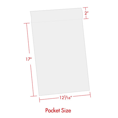 Print File Archival 11.7×17-BAG Storage Bags with 2" Flap - 11.7 x 17" (100 Pack)-Polyethylene Bags-Kudos Cameras