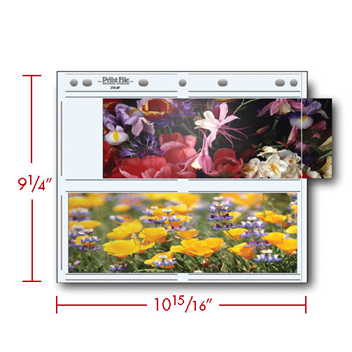 Print File Archival 310-4P Print Preservers for 4 Panoramic Prints - 3.5 x 10" (25 Pack)-Print Preservers-Kudos Cameras