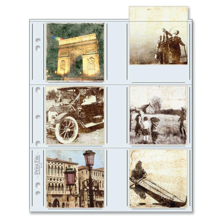 Print File Archival 33-12P Print Preservers for 12 Prints - 3.5 x 3.5" (500 Pack)-Print Preservers-Kudos Cameras
