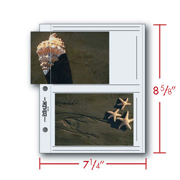 Print File Archival 35-4C Album Pages - Compact (Clear) for 4 Prints - 3.5 x 5" (12 Pack)-Archival Albums & Clear Album Pages-Kudos Cameras