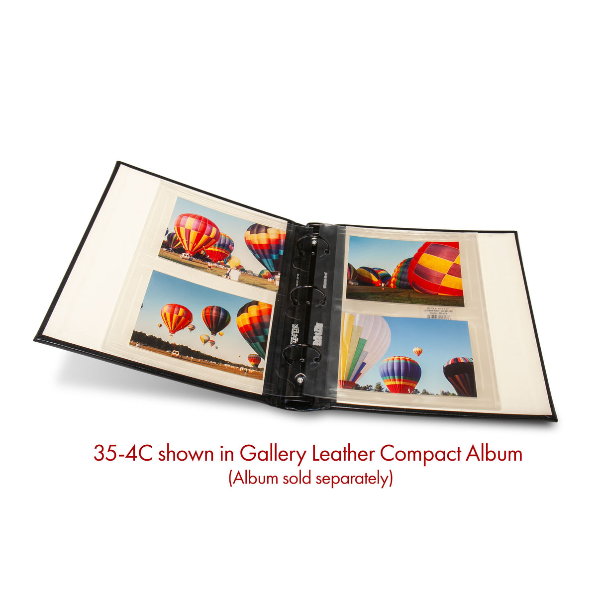 Print File Archival 35-4C Album Pages - Compact (Clear) for 4 Prints - 3.5 x 5" (12 Pack)-Archival Albums & Clear Album Pages-Kudos Cameras