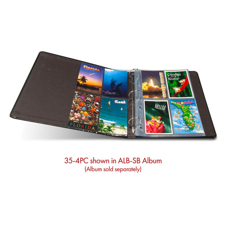 Print File Archival 35-4PC Print Preservers for 4 Postcards - 3.5 x 5.5" (25 Pack)-Print Preservers-Kudos Cameras