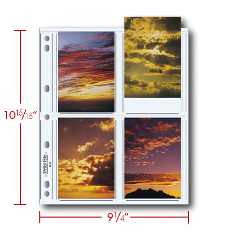 Print File Archival 35-8P Print Preservers for 8 Prints - 3.5 x 5" (100 Pack)-Print Preservers-Kudos Cameras