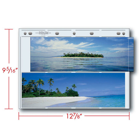 Print File Archival 412-4G Album Pages - Extra Tall (Clear) for 4 Prints - 4 x 12" (25 Pack)-Archival Albums & Clear Album Pages-Kudos Cameras