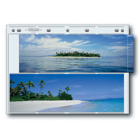 Print File Archival 412-4G Album Pages - Extra Tall (Clear) for 4 Prints - 4 x 12" (25 Pack)-Archival Albums & Clear Album Pages-Kudos Cameras