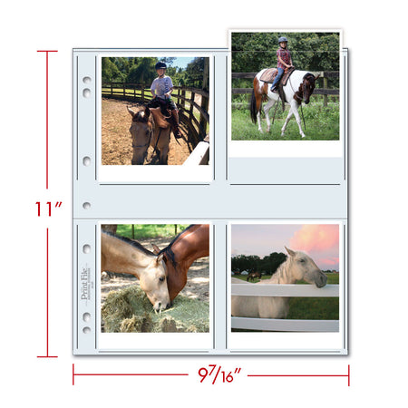 Print File Archival 44-8P Print Preservers for 8 Prints - 4 x 4.5" (100 Pack)-Print Preservers-Kudos Cameras
