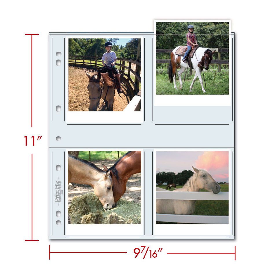 Print File Archival 44-8P Print Preservers for 8 Prints - 4 x 4.5" (100 Pack)-Print Preservers-Kudos Cameras