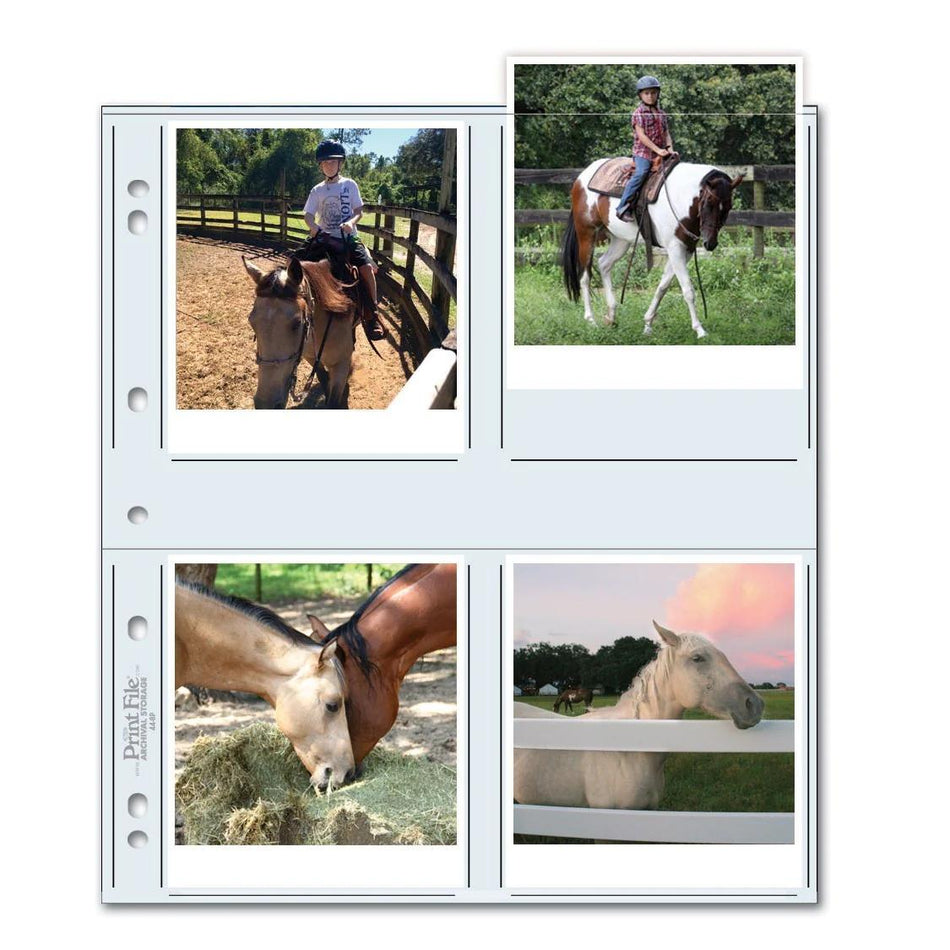 Print File Archival 44-8P Print Preservers for 8 Prints - 4 x 4.5" (25 Pack)-Print Preservers-Kudos Cameras
