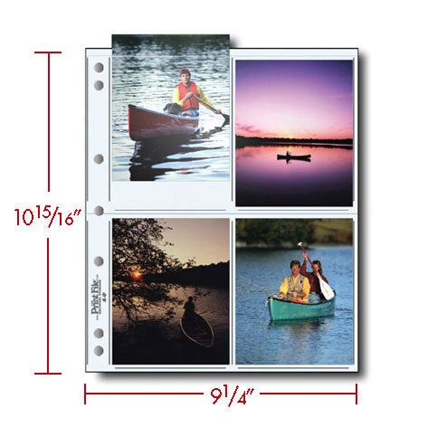Print File Archival 45-8P Print Preservers for 8 Prints - 4 x 5" (100 Pack)-Print Preservers-Kudos Cameras