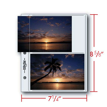Print File Archival 46-4C Album Pages - Compact (Clear) for 4 Prints - 4 x 6" (12 Pack)-Archival Albums & Clear Album Pages-Kudos Cameras