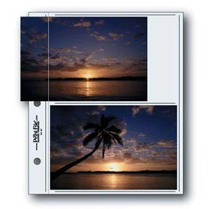 Print File Archival 46-4C Album Pages - Compact (Clear) for 4 Prints - 4 x 6" (12 Pack)-Archival Albums & Clear Album Pages-Kudos Cameras