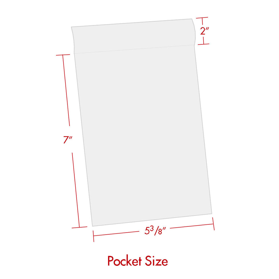 Print File Archival 5×7-BAG Storage Bags with 2" Flap - 5 x 7" (100 Pack)-Polyethylene Bags-Kudos Cameras