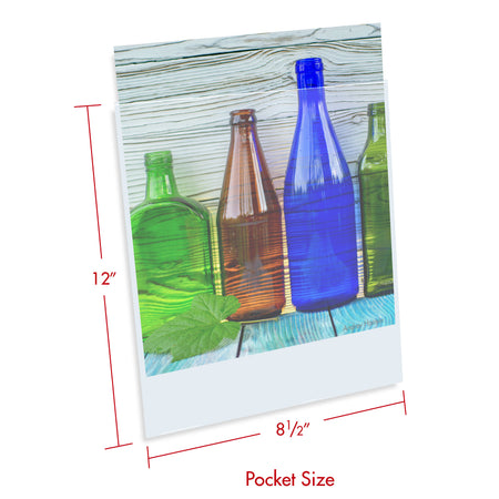 Print File Archival 8×12-6PR Presentation Pockets - 8 x 12" (100 Pack)-6mi Presentation Pockets-Kudos Cameras