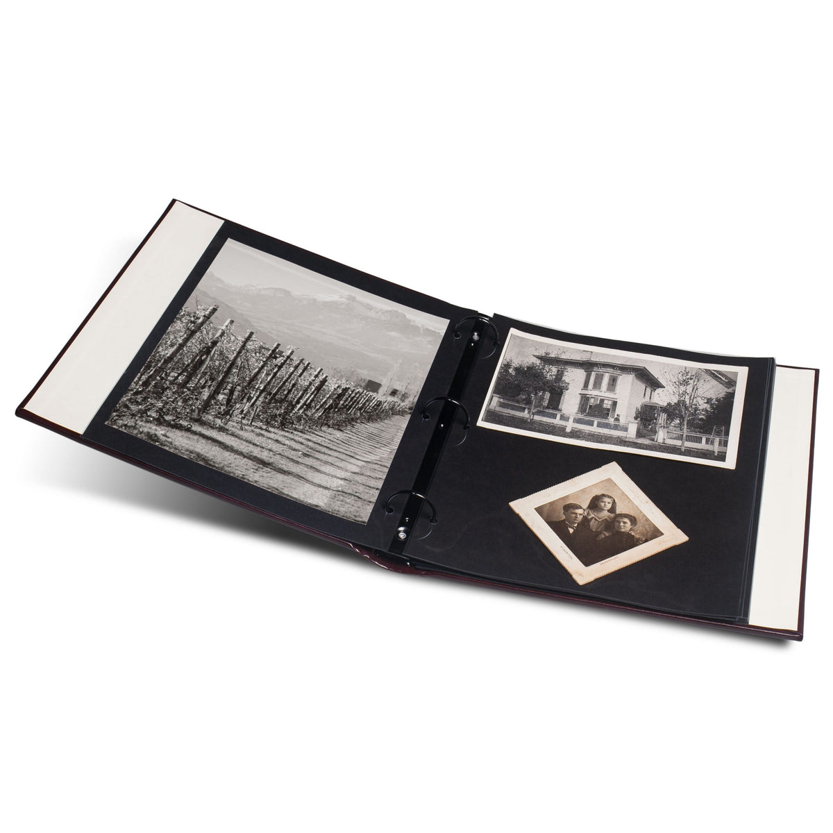 Print File Archival 911PB Polyester Album Page with Black Insert 9 x 11.5" (10 Pack)-Polyester Page Protectors-Kudos Cameras