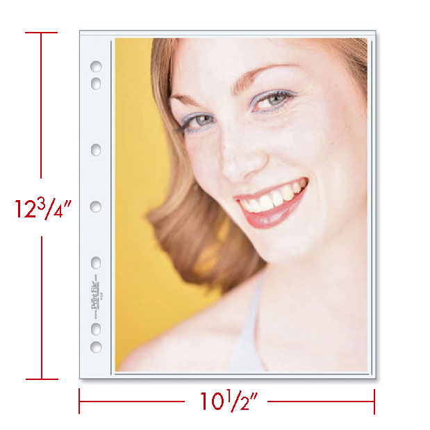 Print File Archival 912-2P Print Preservers for 2 Prints - 9 x 12" (25 Pack)-Black 3-Ring Oversize Album-Kudos Cameras
