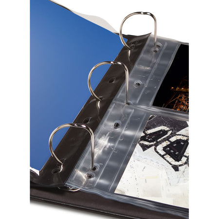 Print File Archival ALB-SL Standard Leather Album Binder (Black)-Premium Archival Albums & Black Album Pages-Kudos Cameras
