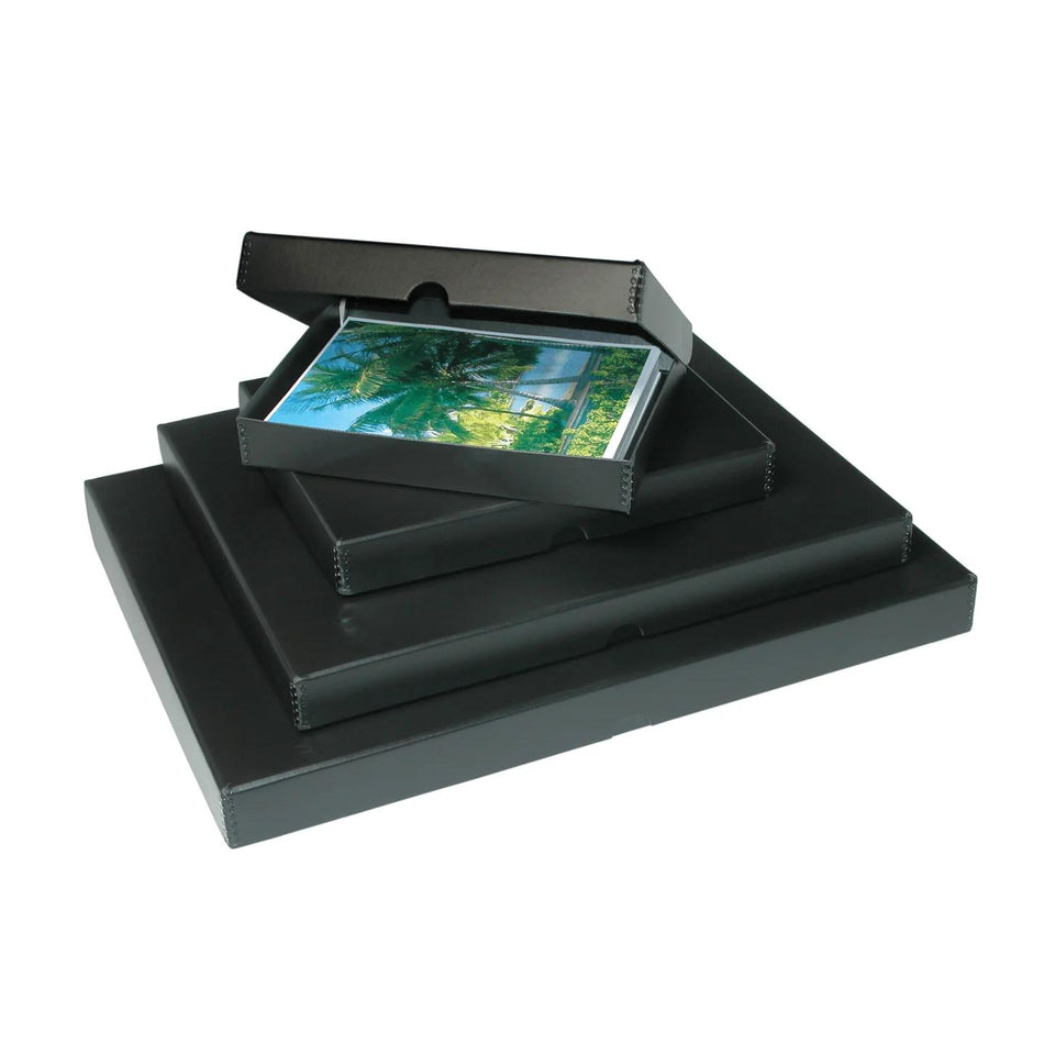 Print File Archival BCS1319 Clamshell Metal Edge Storage Box - 13 x 19 x 2" (Black)-Clamshell Metal Edge Boxes-Kudos Cameras