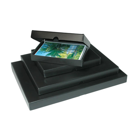 Print File Archival BCS1620 Clamshell Metal Edge Storage Box - 16 x 20 x 1.75" (Black)-Clamshell Metal Edge Boxes-Kudos Cameras